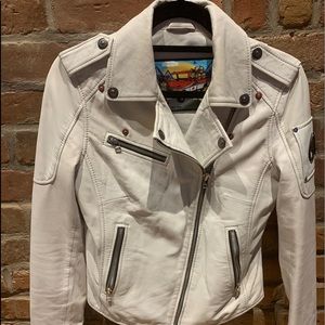 Moose knuckle leather jacket